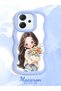 Oppo Reno 14F Compatible Case Camera Protector Blue Silicone Couple Phone Case Girl Pattern - 2