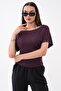 Women's Boat Neck Stone Detailed Blouse - 2