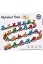 English Letter Train, 27Pcs Magnetic Wooden Train Set for Kids |   Educational Toy for Teaching Letters a - Z |   Educational Train for Spelling and Creating Words |   Suitable for Children Aged 3 and Above