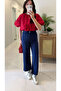 Tiraswe Navy Blue Tensel Pants - 2