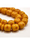 Musk Afghani Rosary 33 Beads 14.5x15mm Orange Pattern Prayer Beads Tasbih Green Cord Tassel - 5