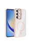 Galaxy A55 Case with Camera Stand, Magsafe Supported, Transparent Back, Silicone Senk - 6