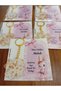 Rabbit Themed Card Clover Keychain 10 Pieces Babyshower Birthday Baby Gifts - 3