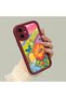 Samsung Galaxy A06 Compatible Case Camera Protector Burgundy Silicone Couple Phone Case Butterfly Pattern - 2