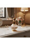 Glass Perfume Bottle with Gold Metal Base — 200 ml - 3