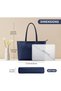 KALIDI Tote Bag Zipper Shoulder Bag Faux Leather Purses for Women Large Casual Handbag Work Dating College - 4