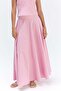 Godet-pleated cotton skirt - 3