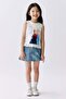 Frill-trimmed printed top - 2