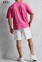 Bklyn Printed Cotton Fabric Unisex T-Shirt-White Shorts Set - 5