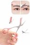 Curved Eyebrow Eyelash Trimmer Mustache Removal Eyebrow Scissors with Comb Facial Grooming Kit Scissors - 2