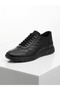 Gd0129 Genuine Floater Leather Large Size 45 Ankle Stretch Easy to Wear Non-Slip Strong Sole Economical Black Casual Sneaker Men's Shoes - 6