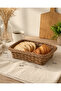 Wicker Look Rattan Bread Basket Plastic Mesh Serving and Presentation Basket (4 Models 2 Color Options) - 3