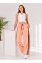 Mişil 21507-26 Girls' Wide-Leg Sweatpants with Double Stripe Detail, Elastic Waist, Comfortable Fit, Casual Sports Trousers - 3