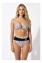 Bikini Printed O-Ring Set (White/BlackRed Dot) - 4