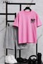 Bklyn Printed Oversize Unisex T-Shirt & White Shorts Set