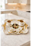 Stylish Hand-Embroidered Rosewood Model Tea and Coffee Presentation Tray with Handle 51 X 33 cm - 2