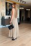 New Season Women's Zero-Sleeve Crew Neck Maxi Viscose Dress - 3