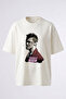 Fight Club_1 Design Printed Oversize White T-Shirt