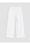 Lcw Curve White Plus Size Wideleg Women's Jean Trousers - 7
