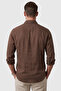 Coffee 100% Cotton Relaxed Fit Men's Shirt – Summer Breathable Modern Shirt 2602611 - 5