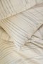Cream Colored Striped Double Duvet Cover Set 200X220