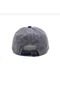 Original the Black Embroidered Washed Leather Vintage Cap Baseball Hat Cap - 5