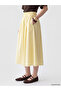 Esvab • Modern & Distinctive 100% Cotton Flared Skirt with Waist Drawstring - 2
