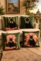 Black Cats Patterned 4-Piece Throw Pillow Cover Set - 2