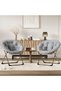 Folding Saucer Chair - Faux Fur Soft and Comfortable - Ideal for Bedroom, Living Room, Dormitory - Sturdy Frame - Suitable for Adults, Teens and Children - 8