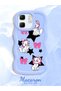 Infinix Hot 50I Compatible Case Camera Protector Blue Silicone Couple Phone Case Character Pattern - 2