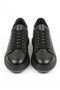 Genuine Leather Poly Sole Black Sports Sneaker Men's Shoes Suitable for Long Time Standing Te0107