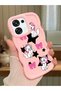 Oppo F31 5g Compatible Case Camera Protector Pink Silicone Couple Phone Case Character Pattern