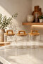 Aria- 3-Piece Borosilicate Jar with Bamboo Lid 600 ml Striped - 2