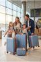 4-Piece Polypropylene Luggage Set with Cosmetic Bag 12/20/24/28 Inch – Lightweight Hardside Family Travel Suitcase Set - 3