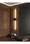 Minimalist LED Wall Sconce - Black Slim Stick Light Fixture for Living Room Bedroom Corridor - Long Strip Wall Mounts Indoor Lighting Modern Wall Washer Designs