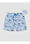 Two Mt Shop Quality Lcw Kids Turquoise Printed Boys' Swim Shorts - 3