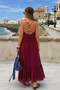 Marbella chiffon dress with back detail 2056 - 5
