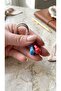 Magnetic Blue Cars Mcqueen and Red Sally Double Metal Keychain - 3