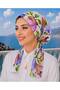 Scarf Bonnet Cotton Fabric Does Not Slip, Ready to Wear, Has a Tie at the Back