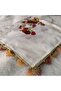 Handmade Needlework Writing, Scarf, Yemeni, Mevlit Cover, Head Cover, 4 Sides Embroidered, 100% Cotton, 100*100cm - 3