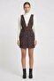 Women Checkered Mini Dress, Multicolor - 2