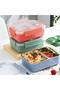 Stainless Steel Removable Tray Compartment Lunch box With Thermal Insulated Mini Flask For Hot & Cold Meals(Tea,Coffee, Soups) - 4
