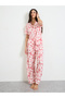 Pink Heart Print Shirt and Pyjama Set