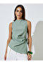 Solid Side Tie Blouse - 3