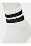 Pack of 3 - Girls Striped Cotton Blend Socks - 3