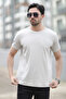Men's crew neck ribbed cotton t-shirt - 2
