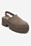 Caldris Mink Suede Genuine Leather Closed Front Thick Platform Sole Women's Sandals - 3