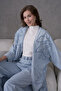 Women's Embroidered Summer Denim Bat Sleeve Two-Piece Set - 7