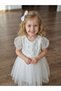 Fairy Tale Girl's Evening Dress with Balloon Sleeves and Sequins Tutu Dress - 2