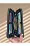 Women's Brown Large Size Wallet with 5 Card Holders and Phone Compartment - 4